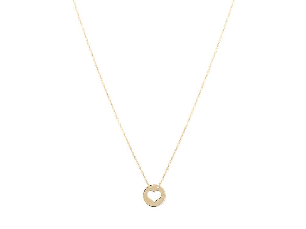 日本公式品 Two-tone 14k Circles White Necklace Gold Micro Pendant