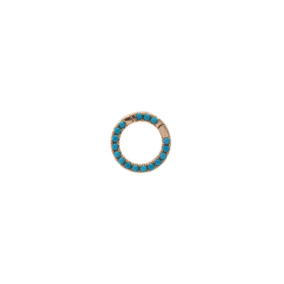 14KGOLD TURQUOISE CIRCLE CLASP - Tapper's Jewelry 