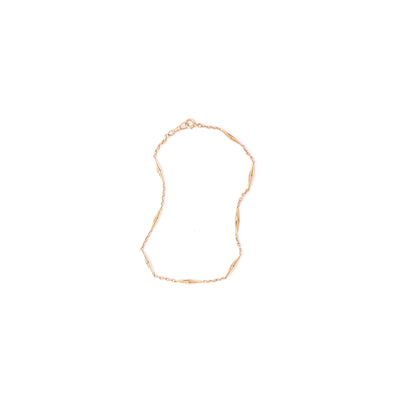 14KR 13.5IN 4.5MM FANCY LINK CHOKER NECKLACE - Tapper's Jewelry 