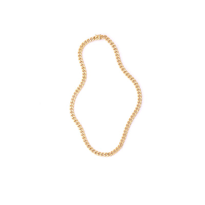 14KY 17.5IN 6.75MM CURB LINK CHAIN - Tapper's Jewelry 