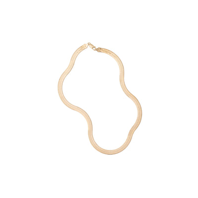 14KY 18IN 7.0MM HERRINGBONE CHAIN - Tapper's Jewelry 