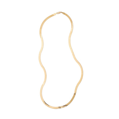 14KY 24IN 5.0MM HERRINGBONE CHAIN - Tapper's Jewelry 