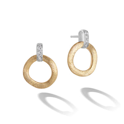 18 KARAT AND DIAMOND STUD DROP EARRINGS - Tapper's Jewelry 