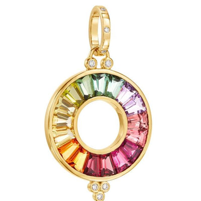 18 KARAT COLOR WHEEL PENDANT - Tapper's Jewelry 