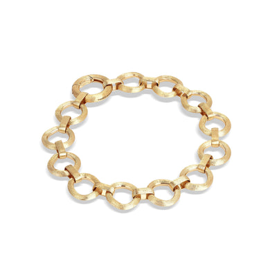 18 KARAT FLAT LINK BRACELET - Tapper's Jewelry 
