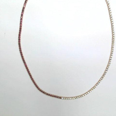 18 KARAT GOLD DIAMOND AND RUBY NECKLACE - Tapper's Jewelry 