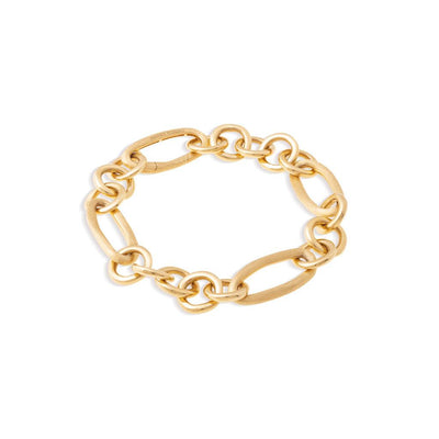 18 KARAT MIXED LINK BRACELET