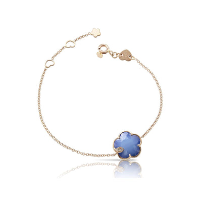 18 KARAT ROSE GOLD BLUE MOON AND DIAMOND BRACELET - Tapper's Jewelry 