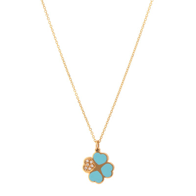 18K Ceramic  Diamond Necklace