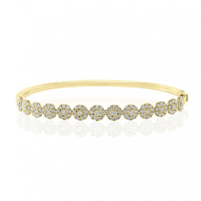 18K GOLD DIAMOND BANGLE - Tapper's Jewelry 