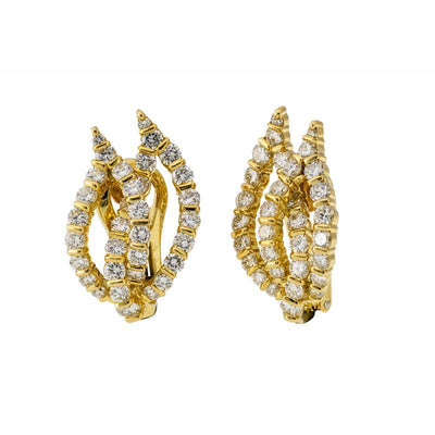 18K GOLD DIAMOND EARRINGS - Tapper's Jewelry 