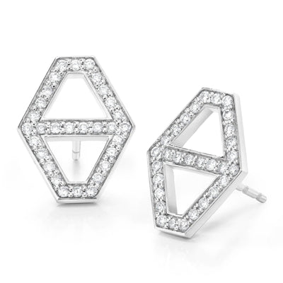 18K GOLD KEYNES DIAMOND STUDS - Tapper's Jewelry 