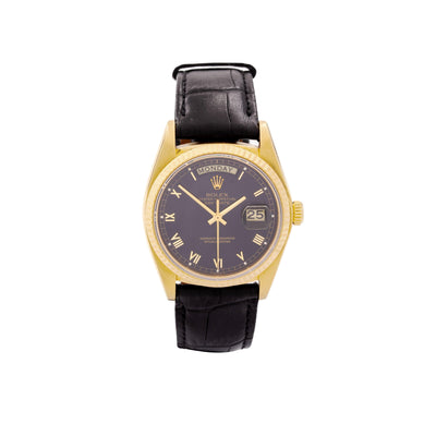18K GOLD ROLEX DAY-DATE 36MM WATCH