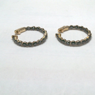 18K Rose Gold Black Diamond Earrings - Tapper's Jewelry 