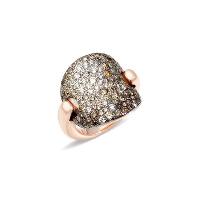 18K ROSE GOLD BROWN DIAMOND RING - Tapper's Jewelry 