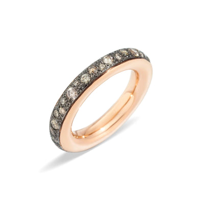 18K Rose Gold Brown Diamond Ring