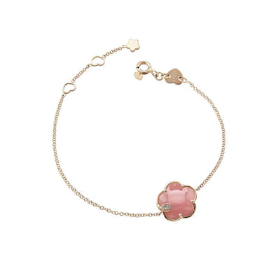18K Rose Gold Chaldedony and Diamond  Bracelet - Tapper's Jewelry 