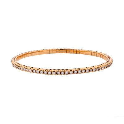 18K ROSE GOLD DIAMOND BRACELET - Tapper's Jewelry 