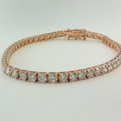 18K Rose Gold Diamond Bracelet - Tapper's Jewelry 