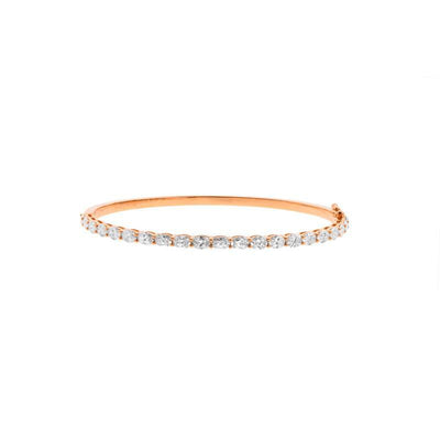 18K Rose Gold Diamond Bracelet - Tapper's Jewelry 