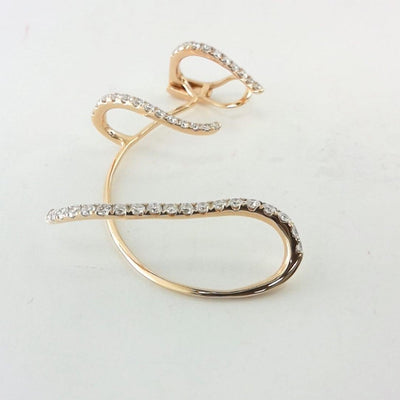 18K Rose Gold Diamond Earrings - Tapper's Jewelry 