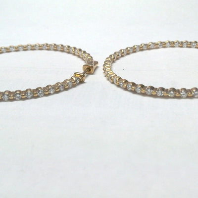 18K Rose Gold Diamond Earrings - Tapper's Jewelry 