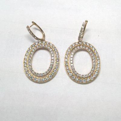 18K Rose Gold Diamond Earrings - Tapper's Jewelry 