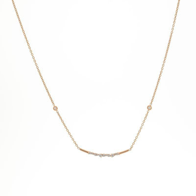 18K ROSE GOLD DIAMOND NECKLACE - Tapper's Jewelry 