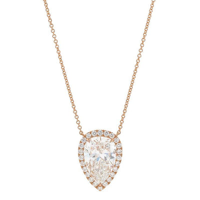 18K Rose Gold Diamond Necklace - Tapper's Jewelry 
