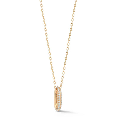 18K Rose Gold Diamond Necklace