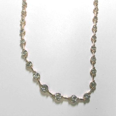 18K Rose Gold Diamond Necklace - Tapper's Jewelry 