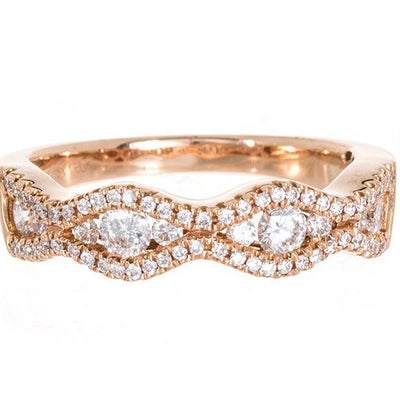 18K Rose Gold Diamond Ring - Tapper's Jewelry 