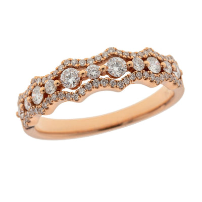 18K Rose Gold Diamond Ring - Tapper's Jewelry 