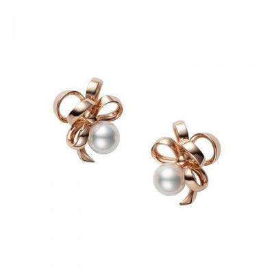 18K ROSE GOLD PEARL EARRINGS - Tapper's Jewelry 