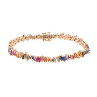 18K ROSE GOLD RAINBOW FIREWORKS COLLECTION SAPPHIRE BRACELET