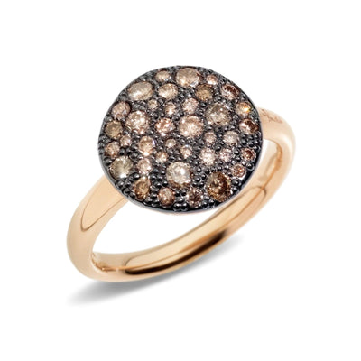 18K ROSE GOLD SABBIA BROWN DIAMOND RING - Tapper's Jewelry 