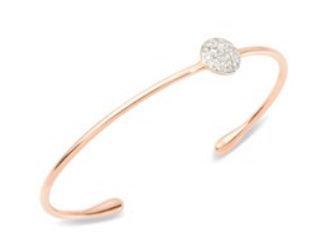 18K ROSE GOLD SABBIA CLUSTER DIAMOND BANGLE - Tapper's Jewelry 