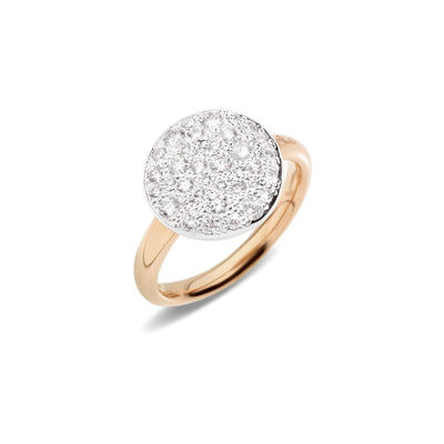 18K ROSE GOLD SABBIA CLUSTER DIAMOND RING - Tapper's Jewelry 