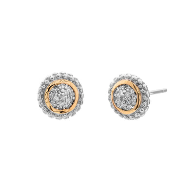 18K Sterling Silver/Yellow Diamond Earrings - Tapper's Jewelry 