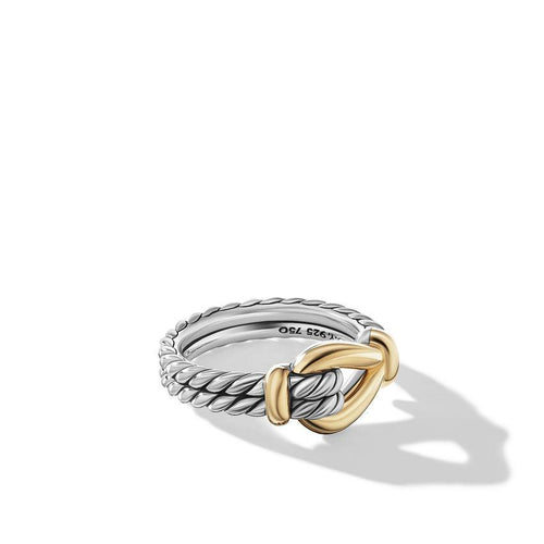 18K Sterling Silver/Yellow Ring