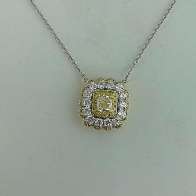 18K Two-Tone Diamond and Diamond  and Diamond Necklace - Tapper's Jewelry 