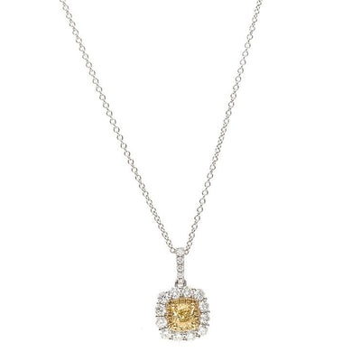 18K Two-Tone Diamond Necklace - Tapper's Jewelry 