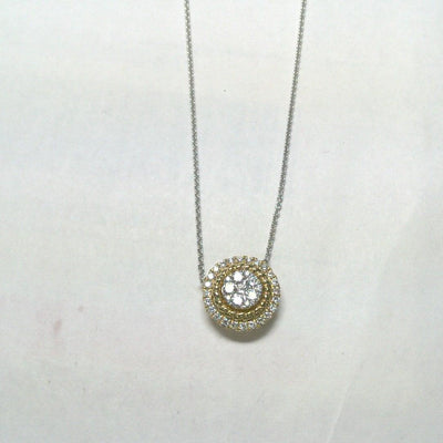 18K Two-Tone Diamond Necklace - Tapper's Jewelry 