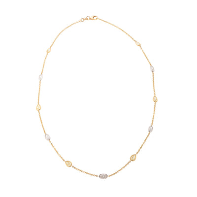 18K Two-Tone Diamond Necklace - Tapper's Jewelry 