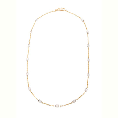 18K Two-Tone Diamond Necklace - Tapper's Jewelry 
