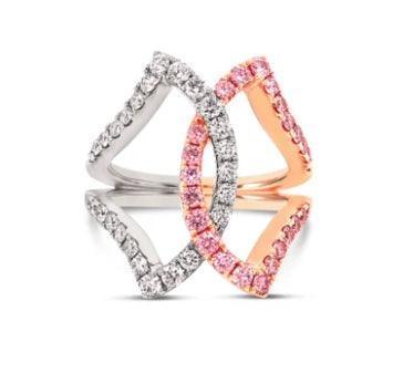 18K Two-Tone Diamond Ring