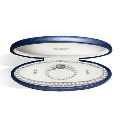 18K White Gold Cultured Pearl and Cultured Pearl  and Cultured Pearl Ring Set - Tapper's Jewelry 