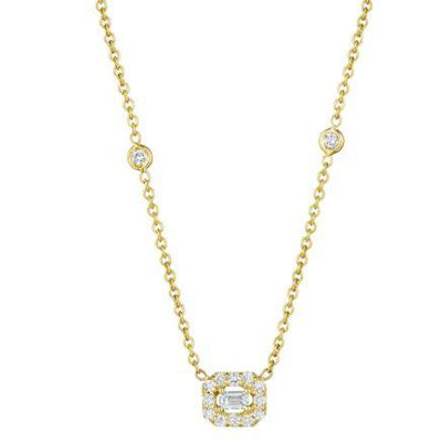 18K White Gold Diamond and Diamond  Necklace - Tapper's Jewelry 