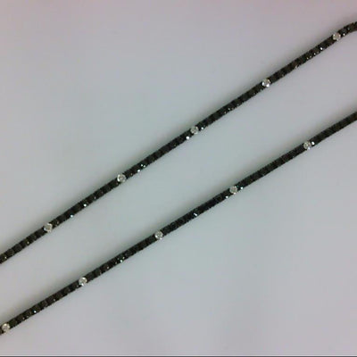 18K White Gold Diamond and Diamond  Necklace - Tapper's Jewelry 