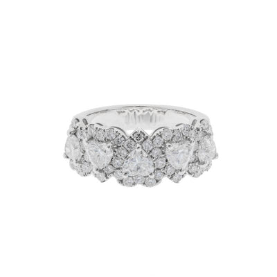 18K White Gold Diamond and Diamond  Ring - Tapper's Jewelry 